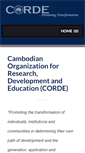 Mobile Screenshot of corde.org.kh